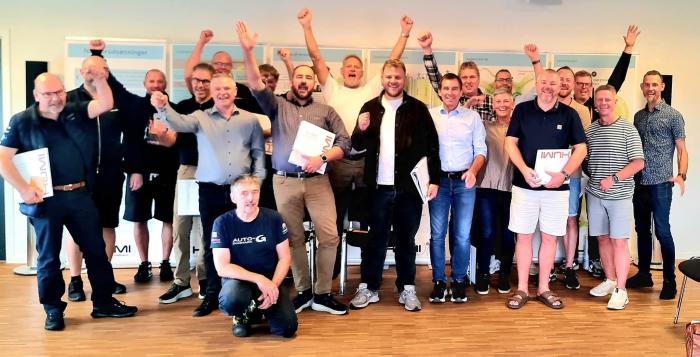 Hold 1 på HUMI Mesterkursus udviklet i samarbejde med Dansk Bilbrancheråd.